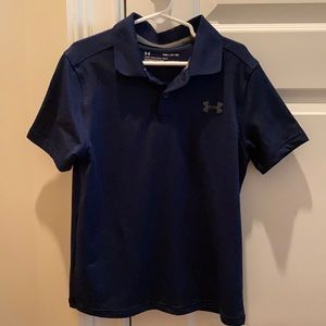 EUC navy blue Under Armour polo